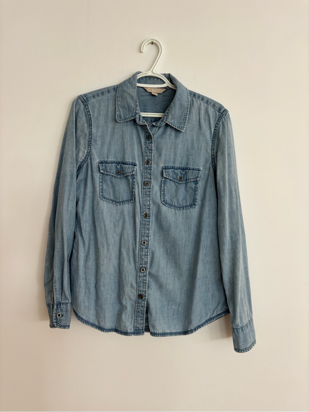 Banana Republic Light Wash Denim Button-Down Shirt